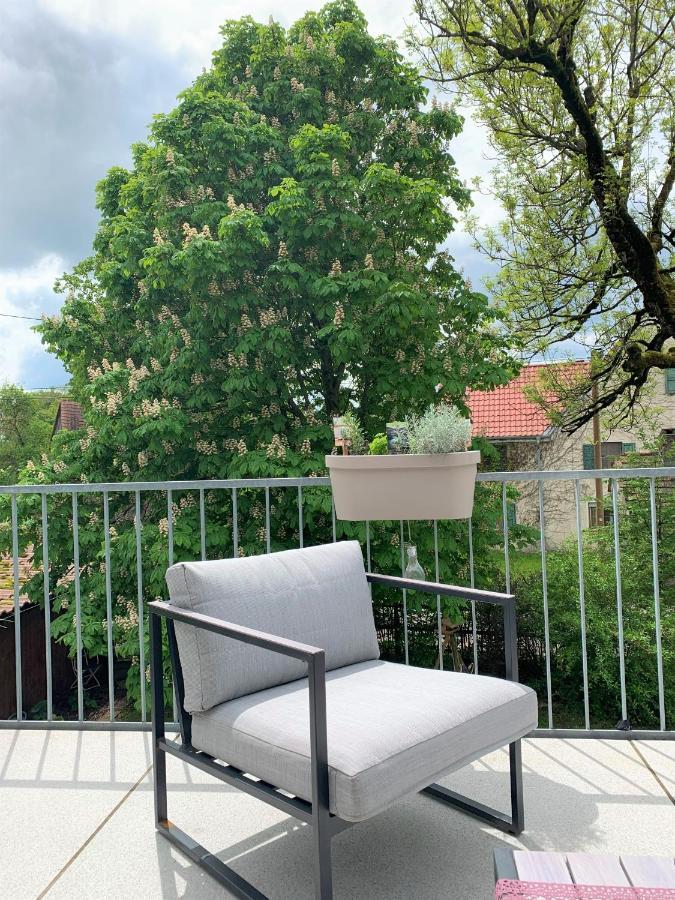 Fe Wo Brunnen - 120 Qm - Ruhige Lage - Viel Natur- Komfortabel - Grosser Balkon Und Garten Memmingen Exterior photo